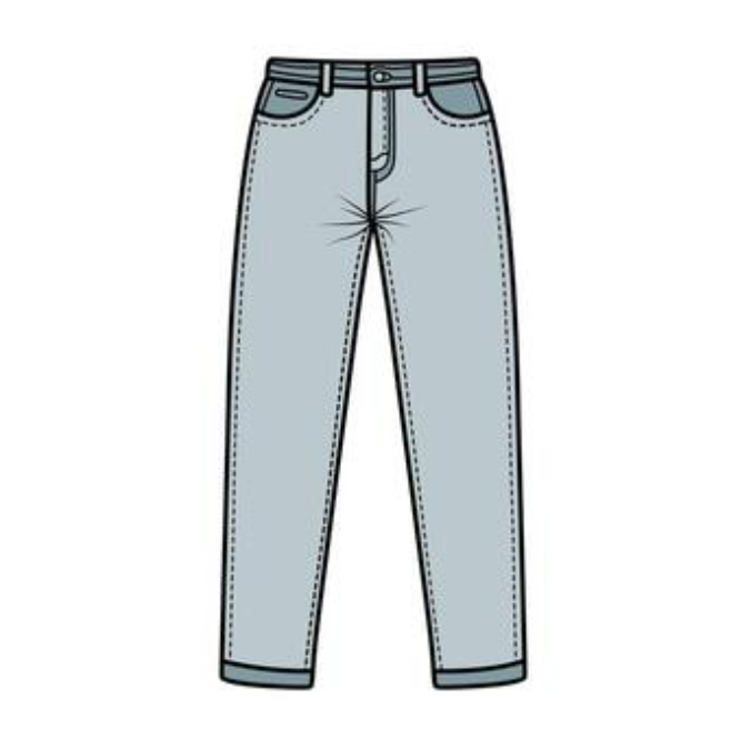 Close-up of stretch denim fabric