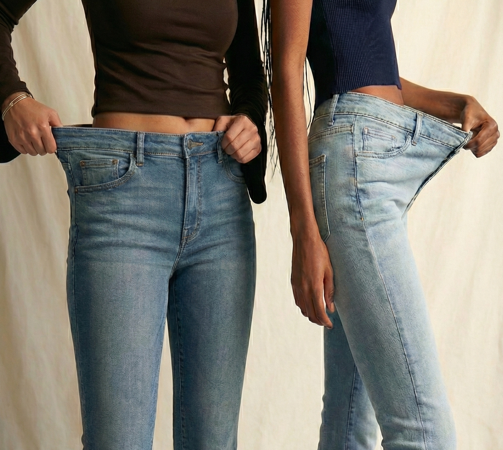 Slip on jeans that adapt to you