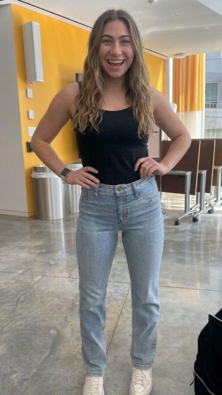 Customer wearing KarinaJ Denim