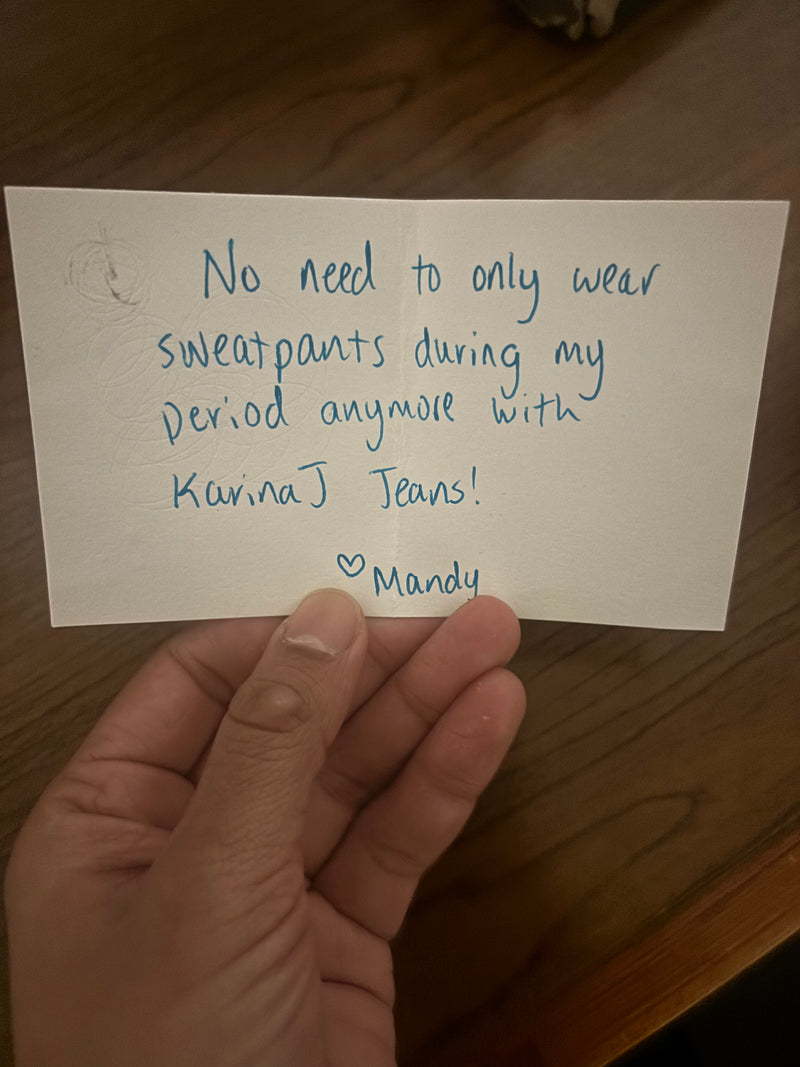 Handwritten customer note