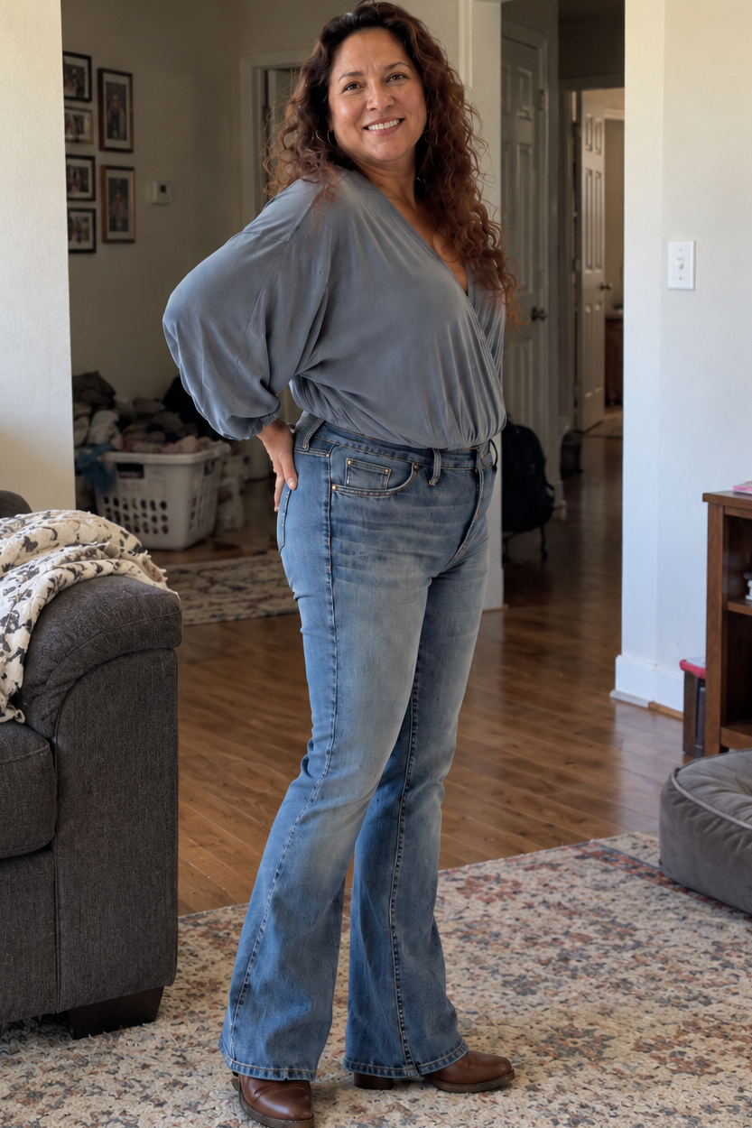Customer wearing KarinaJ Denim